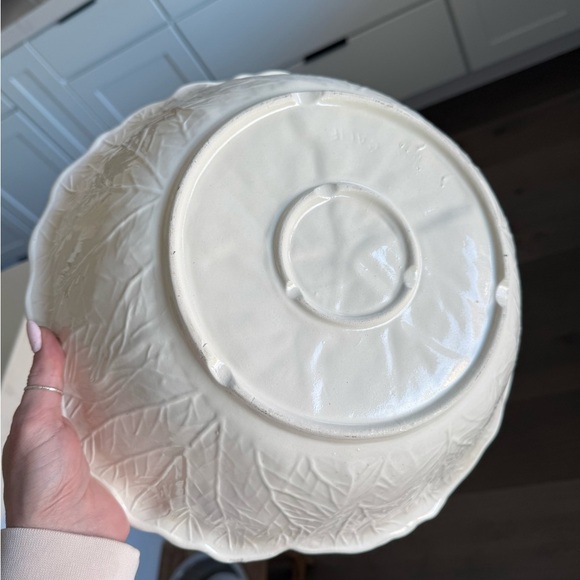 Vintage California Pottery Lusterware White Pearlescent salad bowls - Picture 7 of 11